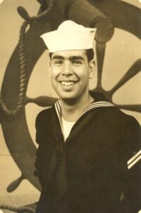 Mouneer Zaineldeen in his Navy uniform